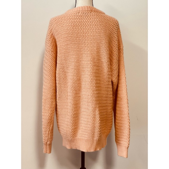 Eleven Sixty Six Acrylic Crewneck Sweater Pink Size L - Picture 4 of 4